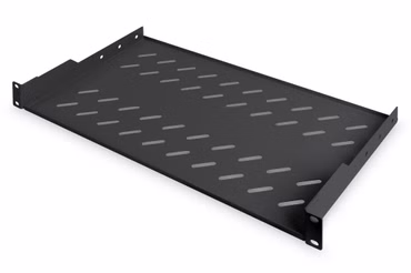 Fachboden zum Festeinbau in 483 mm (19")-Schränke (schwarz)