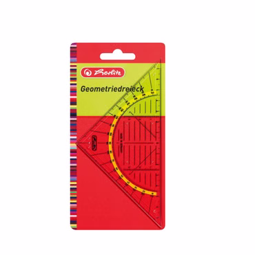 Geo-Dreieck aus Kunststoff 16 Zentimeter, Geodreieck