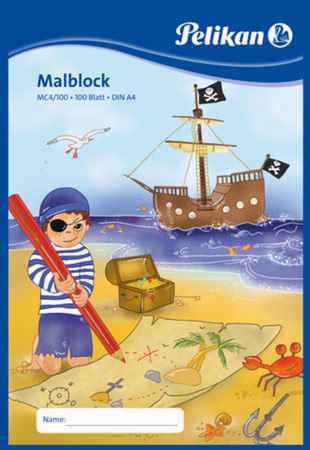 Malblock DIN A4 100 Blatt, Malen