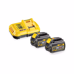 Starter-Set Akku-Kit DCB118X2, 54Volt / 18Volt (gelb/schwarz, 2x Li-Ionen Akku 9,0Ah)