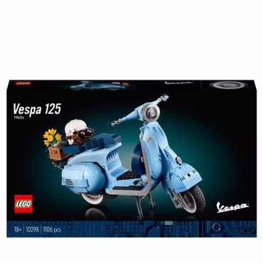 10298 Creator Expert Vespa 125 (Modellbausatz, Vintage Roller aus Italien, Set für Erwachsene zum Bauen und Ausstellen)