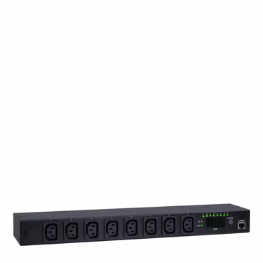 19" Steckdosenleiste SW-1081, 8-fach (schwarz, per Fernzugang via Webinterface schaltbar)