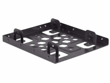 Aluminium Einbaurahmen 2 x 2.5" zu 3.5" (schwarz)