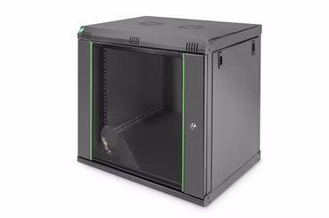 Wandgehäuse Dynamic Basic Serie - 600x450 mm (BxT) (schwarz, 12 Höheneinheiten)