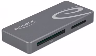 USB Type-C Card Reader (grau, + USB Hub)
