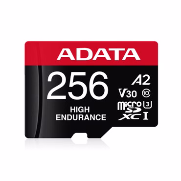 High Endurance 256 GB microSDXC (UHS-I U3, Class 10, V30, A2)