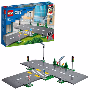 60304 City Straßenkreuzung mit Ampeln