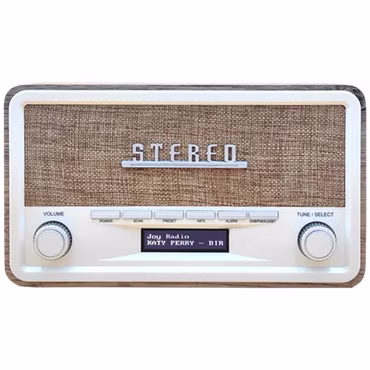 Denver DAB-18LW Digitalradio Holzoptik hell