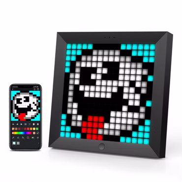 Divoom Pixoo Bilderrahmen m. einstellb. Pixeln schwarz