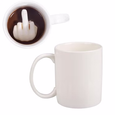 Mad Monkey Tasse ''UP YOURS''
