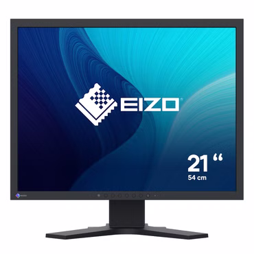FlexScan S2134 (54 cm (21.3 Zoll), schwarz, UXGA, IPS, DisplayPort, DVI-D, VGA)