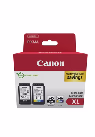 Tinte Photo Value Pack PG-545XL/CL-546XL (inkl. 50 Blatt 10x15 Fotopapier, Blister-Verpackung mit Sicherheitsband)