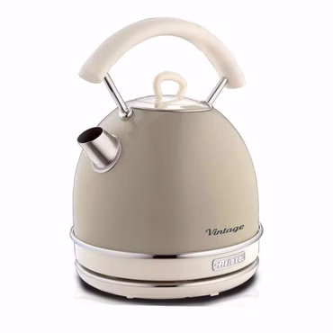 Vintage Wasserkocher Beige (beige, 2.000 Watt, 1,7 Liter)