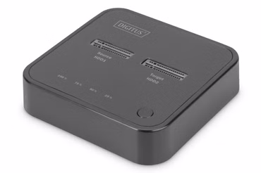 Dual M.2 NVM SSD Docking Station (schwarz, USB-C, M2 SSD)