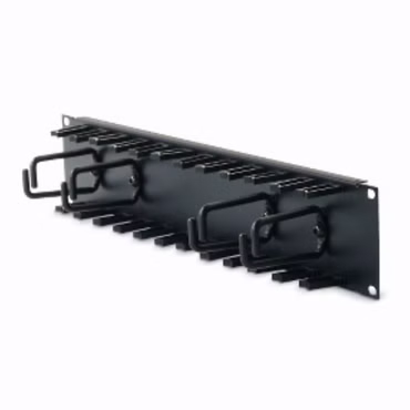 2U Patch Cord Organizer Black