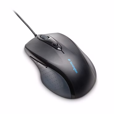 Kensington Pro Fit Full-Size - Maus - Für Rechtshänder - optisch - 5 Tasten - kabelgebunden - USB - Schwarz