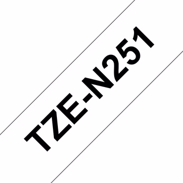 Brother TZe-N251 - Schwarz auf Weiß - Rolle (2,4 cm x 8 m) 1 Kassette(n) nicht-laminiertes Schriftband - für Brother PT-D600, P-Touch PT-E800, P-Touch Cube Plus PT-P710, P-Touch Cube Pro PT-P910