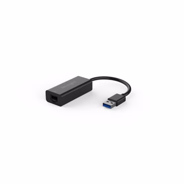Kensington UA0000E - Netzwerkadapter - USB 3.0 - Gigabit Ethernet x 1 - Schwarz