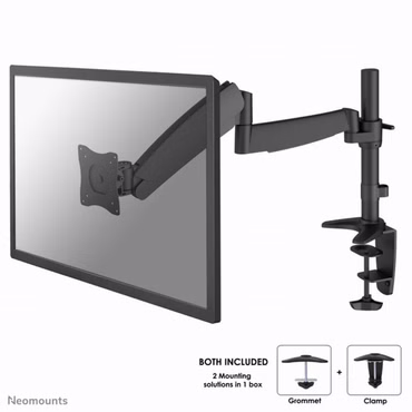 Neomounts FPMA-D950 - Befestigungskit - Voll beweglich - für LCD-Display - Schwarz - Bildschirmgröße: 25.4-76.2 cm (10"-30") - Klemmmontage, Tülle, Tischmontage