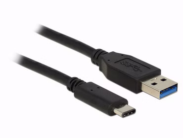 Delock - USB-Kabel - 24 pin USB-C (M) zu USB Typ A (M) - USB 3.1 Gen 2 - 1 m - umkehrbarer C-Stecker - Schwarz