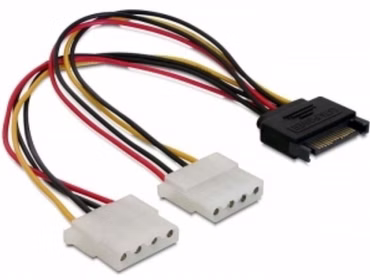 Delock - Netzteil - interne Stromversorgung, 4-polig (W) zu SATA-Stromstecker (W) - 20 cm