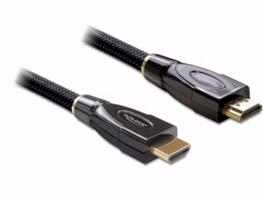 Delock High Speed HDMI with Ethernet - HDMI-Kabel mit Ethernet - HDMI männlich zu HDMI männlich - 3 m - Anthrazit