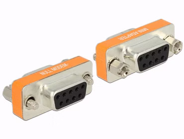 Delock - Serieller Gender Changer - DB-9 (W) zu DB-9 (W) - Daumenschrauben
