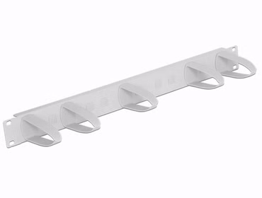 19" Kabelmanagement-Panel 1 HE konfigurierbar grau Delock