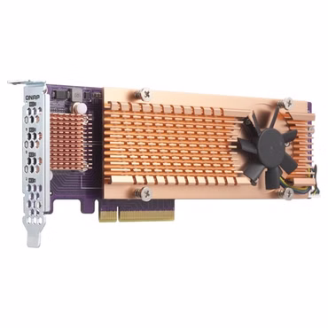QNAP QM2-4P-384 - Speicher-Controller - PCIe 3.0 - Low-Profile - PCIe 3.0 x8 - für QNAP TS-1273, 1277, 473, 677, 873, 877, 977, EC1280, TVS-2472, 473, 673, 872, 873, 882