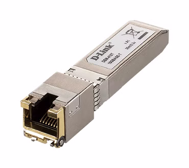 10G SFP+ RJ-45 Transceiver, 10Gbit/s Full Duplex, bis zu 30m Kat.6a Kabellänge bei 10GBASE-T und bis zu 100m Kat.5e bei 1000MBase-T, SFP+ kompatibel