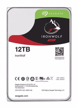 Seagate IronWolf ST12000VN0008 - Festplatte - 12 TB - intern - 3.5" (8.9 cm) - SATA 6Gb/s - 7200 rpm - Puffer: 256 MB