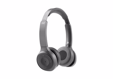 Cisco Bluetooth Headset 730, schwarz: - Dual On-Ear, kabellos, aktive Rauschunterdrückung, - Anschlüße: Bluetooth, USB-A, 3.5mm*(nur Audio), - geeignet für alle bluetooth-fähigen Geräte und Cisco DX70, DX80, IP DECT Phone 6825, IP Phone 88X