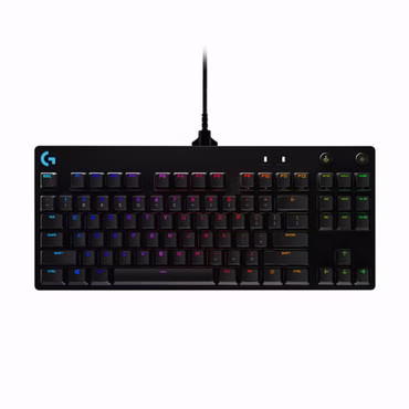 Logitech G Pro Mechanical Gaming Keyboard - Tastatur - Hintergrundbeleuchtung - USB - US International - Tastenschalter: GX Blue Clicky - Schwarz