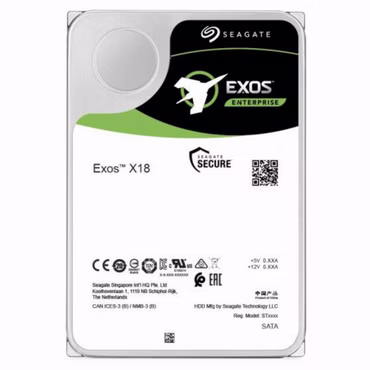 Seagate Exos X18 ST18000NM000J - Festplatte - 18 TB - intern - SATA 6Gb/s - 7200 rpm - Puffer: 256 MB -