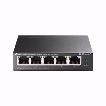 TP-Link TL-SF1005LP - V1 - Switch - unmanaged - 5 x 10/100 (4 PoE) - Desktop, wandmontierbar - PoE (41 W)