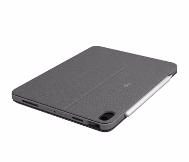 Logitech Combo Touch - Tastatur und Foliohülle - mit Trackpad - hintergrundbeleuchtet - Apple Smart connector - QWERTY - Spanisch - Oxford Gray - für Apple 10.9-inch iPad Air (4. Generation, 5. Generation)