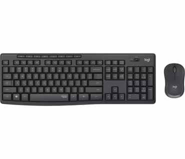 Logitech MK295 Silent - Tastatur-und-Maus-Set - kabellos - 2.4 GHz - Pan-Nordic - Graphite