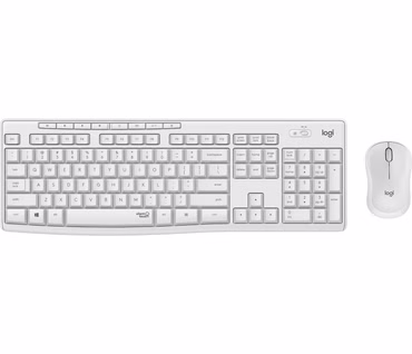 Logitech MK295 Silent - Tastatur-und-Maus-Set - kabellos - 2.4 GHz - Pan-Nordic - Off White