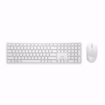 Dell Pro KM5221W - Tastatur-und-Maus-Set - kabellos - 2.4 GHz - QWERTY - US International - weiß
