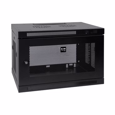 Tripp Lite 9U Wall Mount Rack Enclosure Server Cabinet w/ Door & Side Panels - Schrank Netzwerkschrank - geeignet für Wandmontage - Schwarz - 9U - 48.3 cm (19")