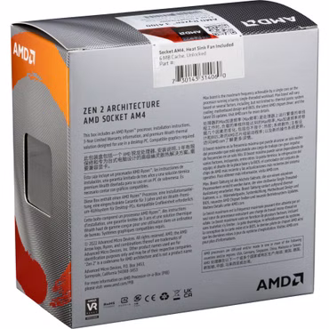 AMD Ryzen 3 4100 - 3.8 GHz - 4 Kerne - 8 Threads - 4 MB Cache-Speicher - Socket AM4 - Box