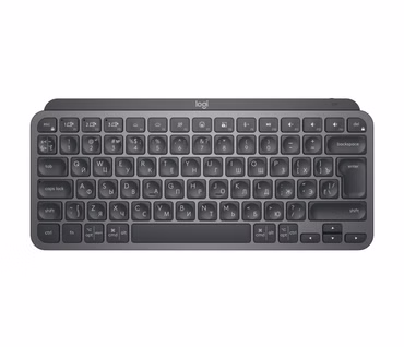 Logitech MX Keys Mini for Business - Tastatur - hinterleuchtet - kabellos - Bluetooth LE - QWERTY - Russisch - Graphite