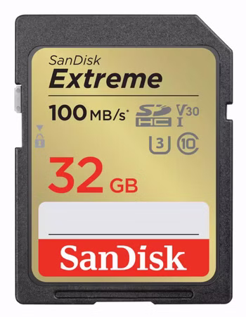 Extreme 32GB SDHC 100MB/s UHS-I 2pk