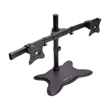 Tripp Lite Dual-Monitor TV Desktop Display Mount Stand Full Motion 13"- 27" Flat Screen Displays - Aufstellung - Voll beweglich - für 2 LCD-Displays - Stahl - Schwarz - Bildschirmgröße: 33.2-68.58 cm (13"-27") - Schreibtisch