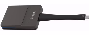 E-Share USB-C (DP-Alt) Dongle. Additional dongle in combination with E-Share HDMI Dongle Kit(WP D001HU KIT) or with WiFi adapter(EW-7511UTC). (Only for usage with iiyama enabled E-Share display)