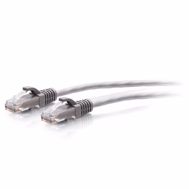 C2G 1ft (0.3m) Cat6a Snagless Unshielded (UTP) Slim Ethernet Network Patch Cable - Gray - Patch-Kabel - RJ-45 (M) zu RJ-45 (M) - 30 cm - 4.8 mm - UTP - CAT 6a - geformt, ohne Haken - Grau