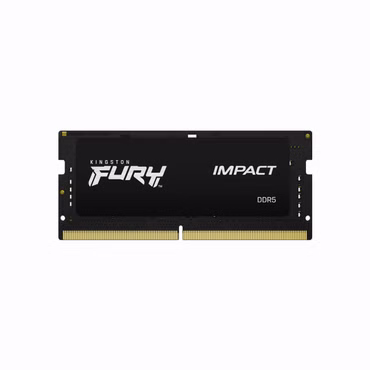 Kingston FURY Impact - DDR5 - Kit - 32 GB: 2 x 16 GB - SO DIMM 262-PIN - 6000 MHz / PC5-48000 - CL38 - 1.35 V - ungepuffert - on-die ECC - Schwarz