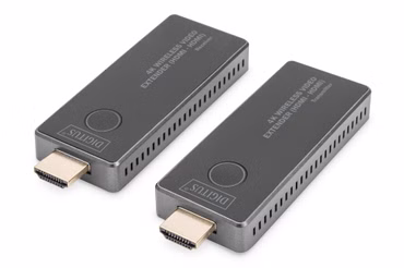 4K Wireless Video Extender HDMI > HDMI, 30 Meter, HDMI Verlängerung (schwarz/silber, Sendeeinheit + Empfängereinheit)