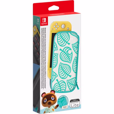 Nintendo Switch Lite Tasche (Animal Crossing) & Schutzfolie