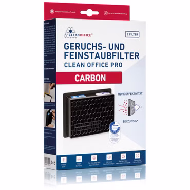 1x2 Clean Office Pro Carbon Feinstaubfilter 150 x 120 mm